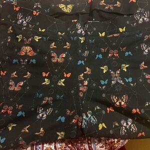 torrid Black Leggings with Colorful Butterfly Print